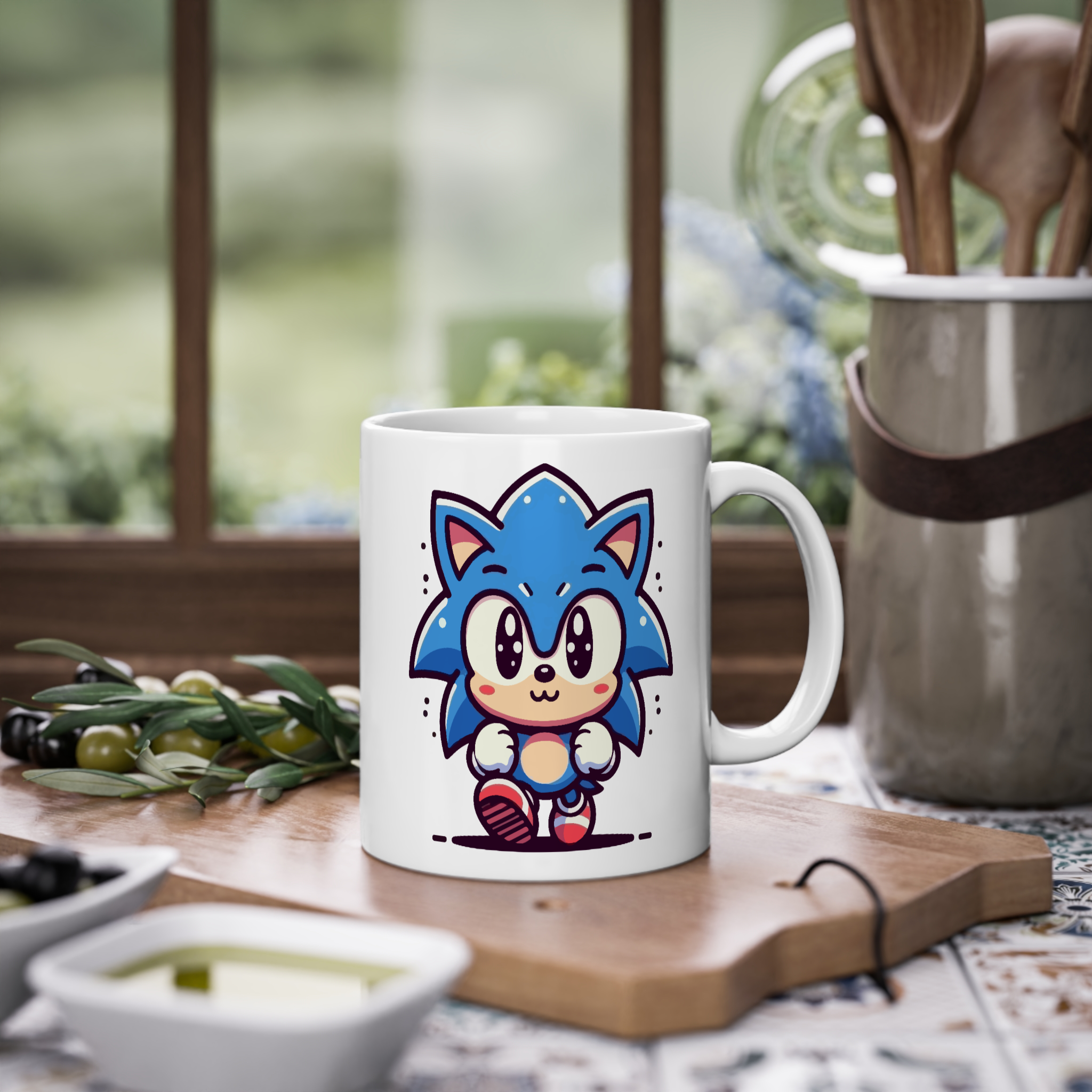 ماگ سرامیک طرح کارتونی سونیکزمینه ۱3