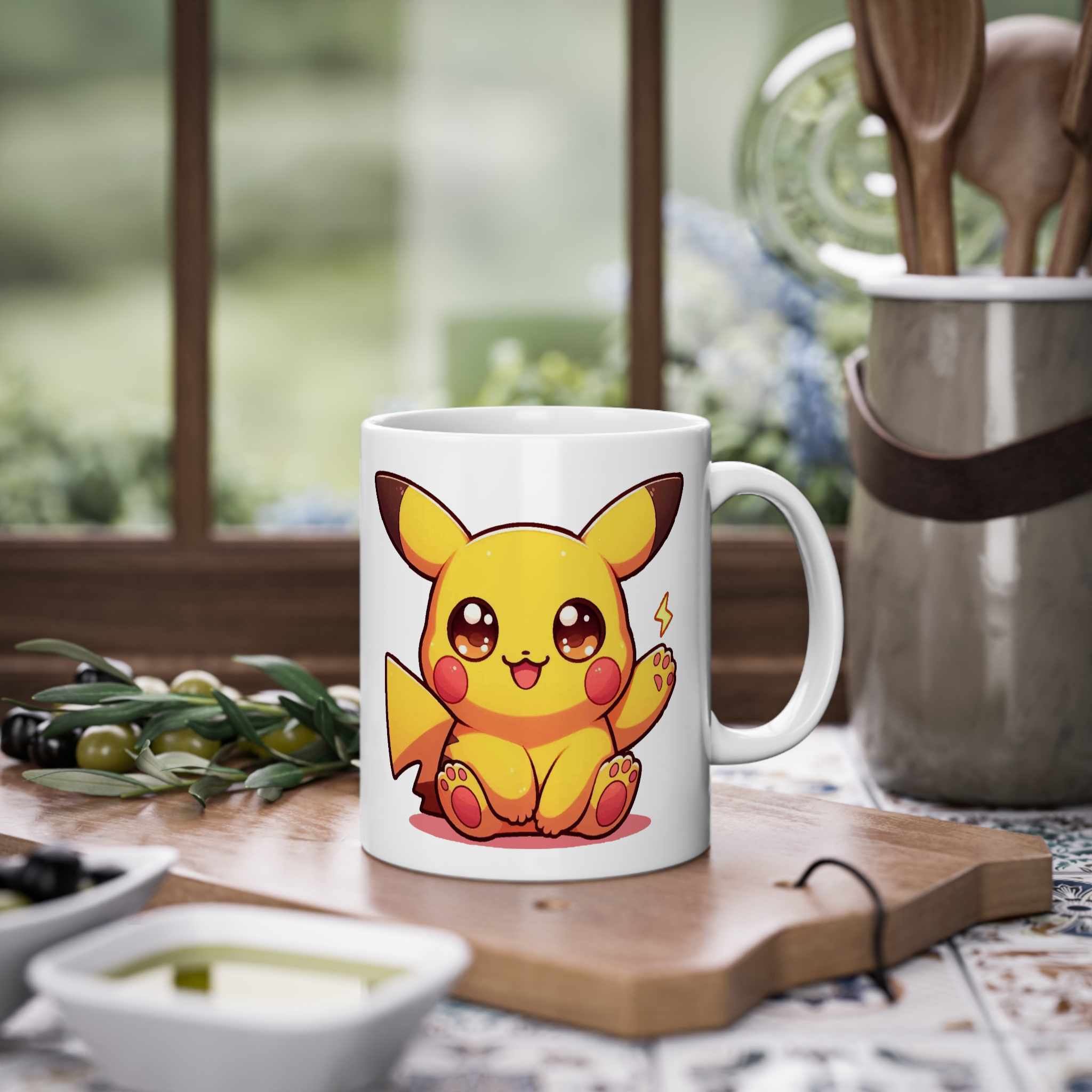 ماگ سرامیک طرح کارتونی پوکمونزمینه ۱1