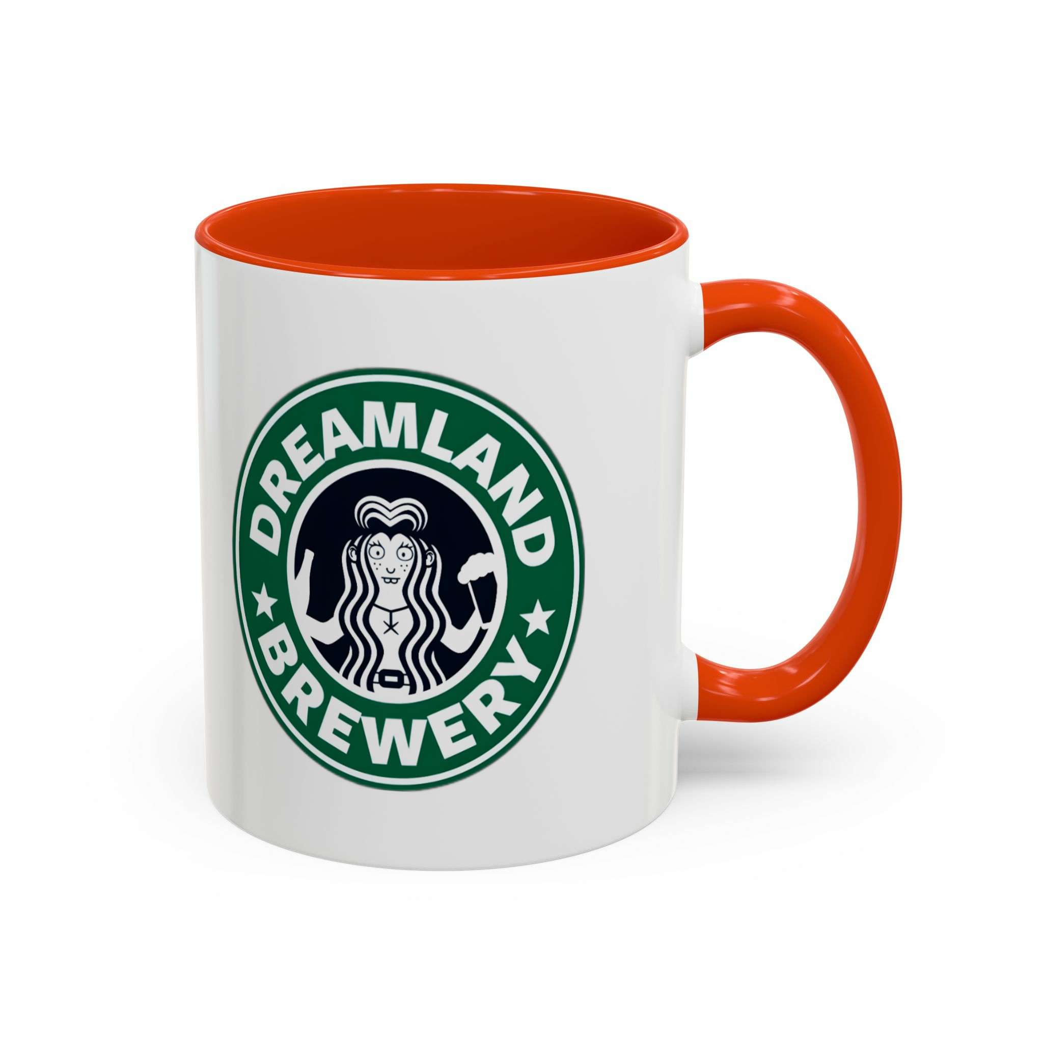 Dreamland mugنمای راست  - رنگ نارنجی