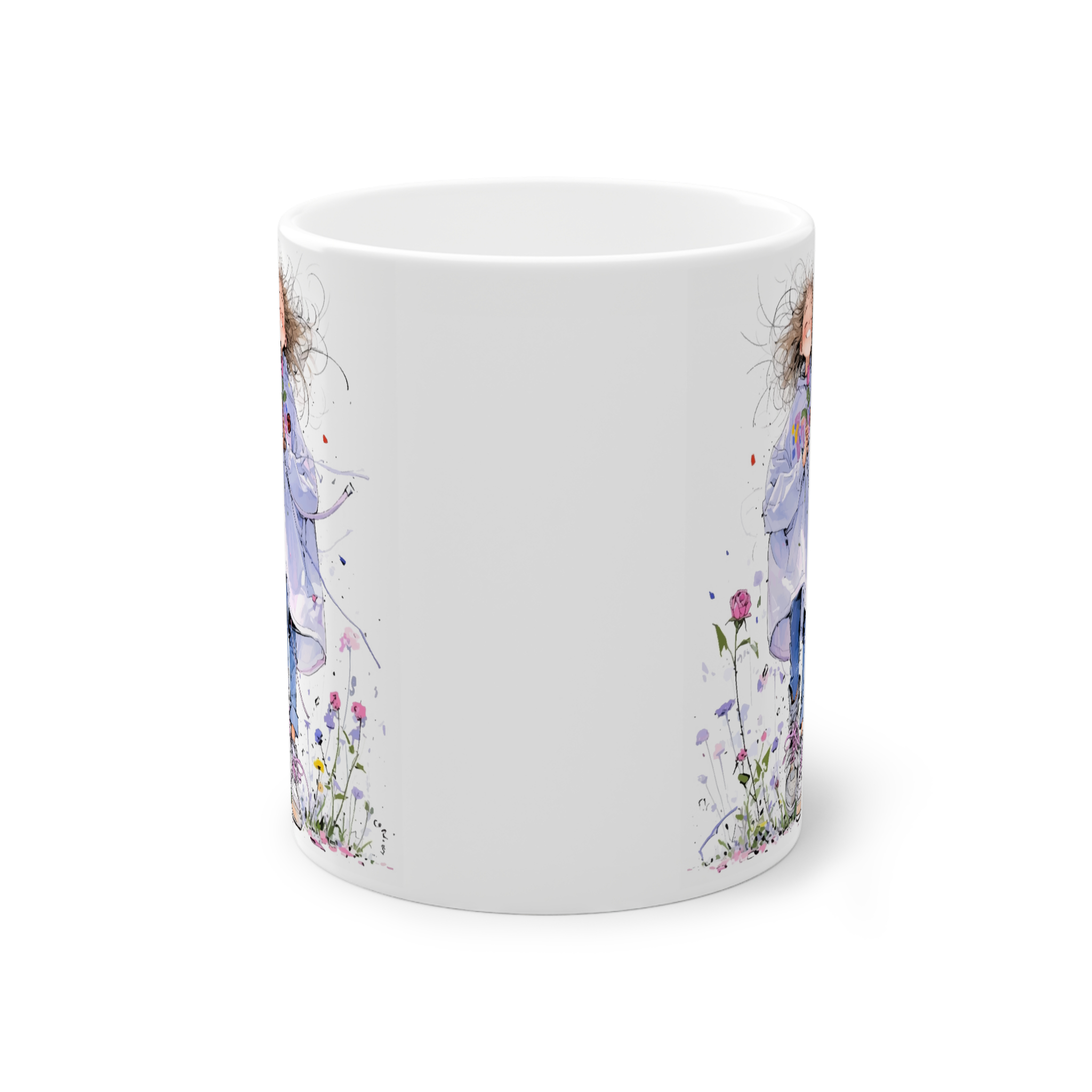 ماگ سرامیک طرح دخترانهنمای روبرو4