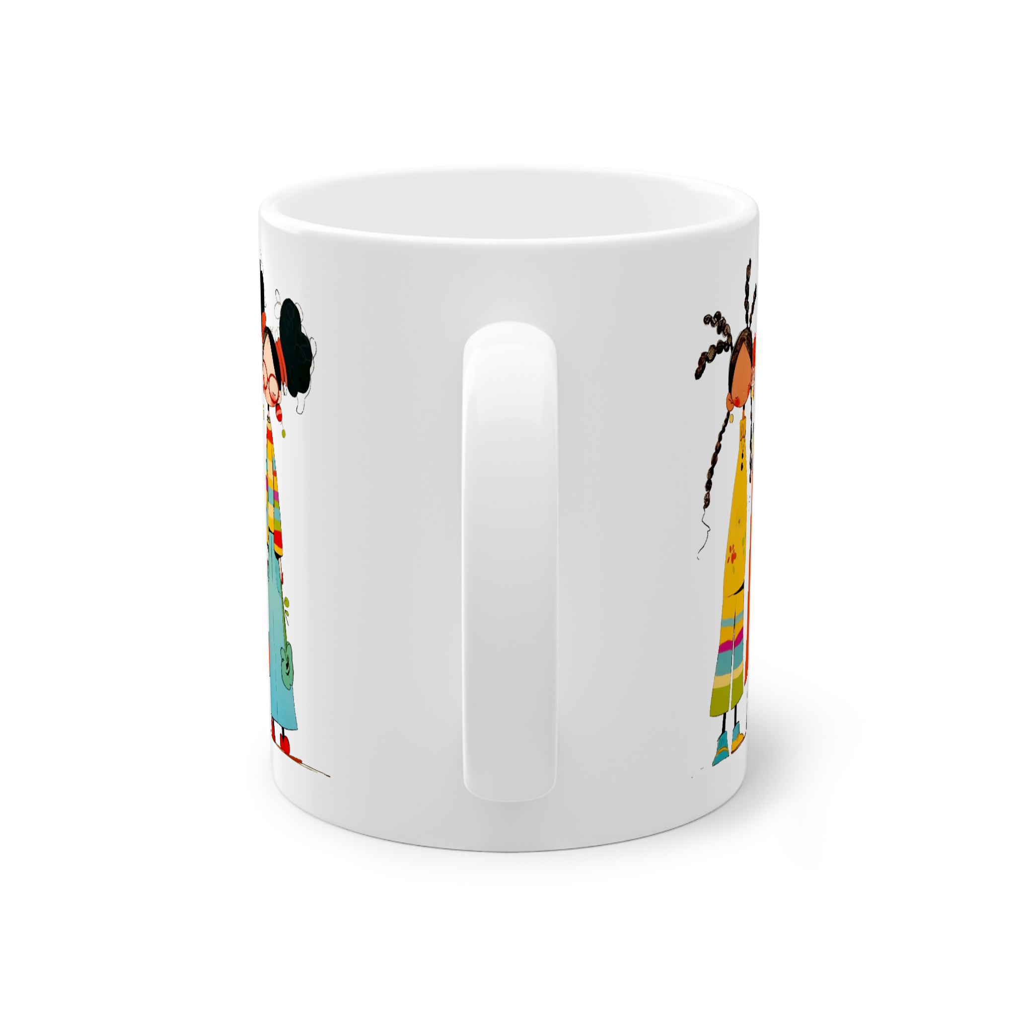 ماگ سرامیک طرح دخترانه فانتزینمای پشت3