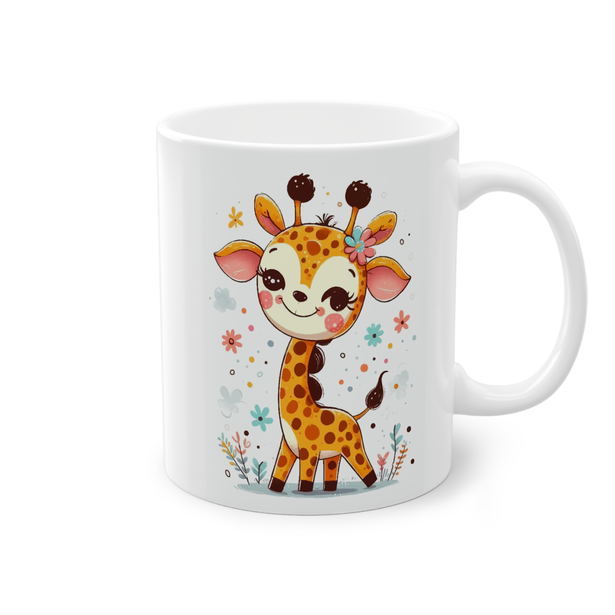 ماگ سرامیک طرح زرافه فانتزینمای راست0