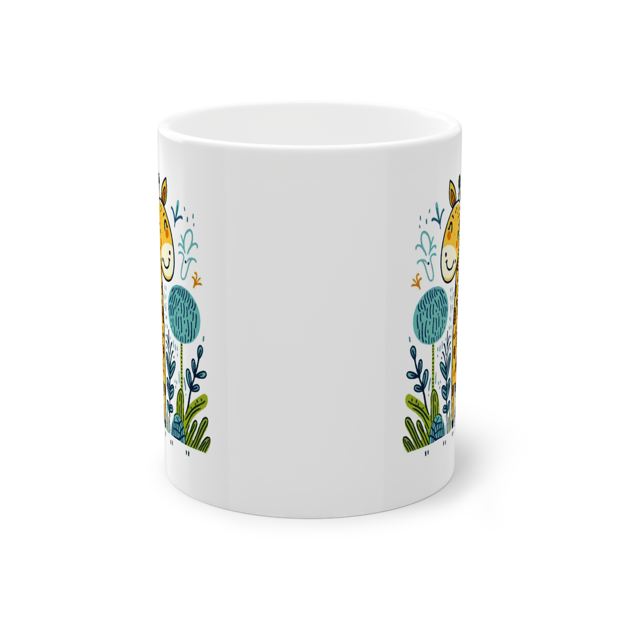 ماگ سرامیک طرح کارتونی زرافه فانتزینمای روبرو2