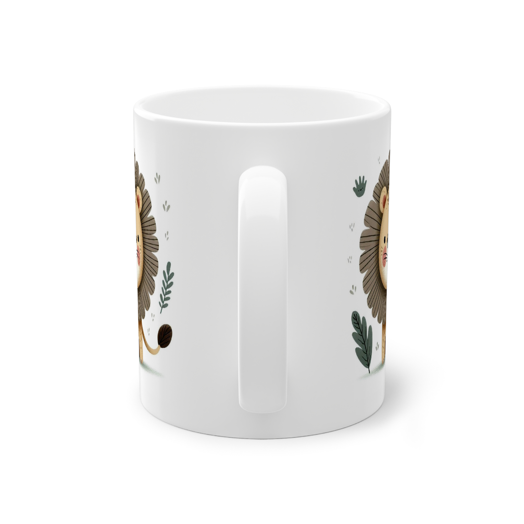 ماگ سرامیک طرح کارتونی شیر فانتزینمای پشت2