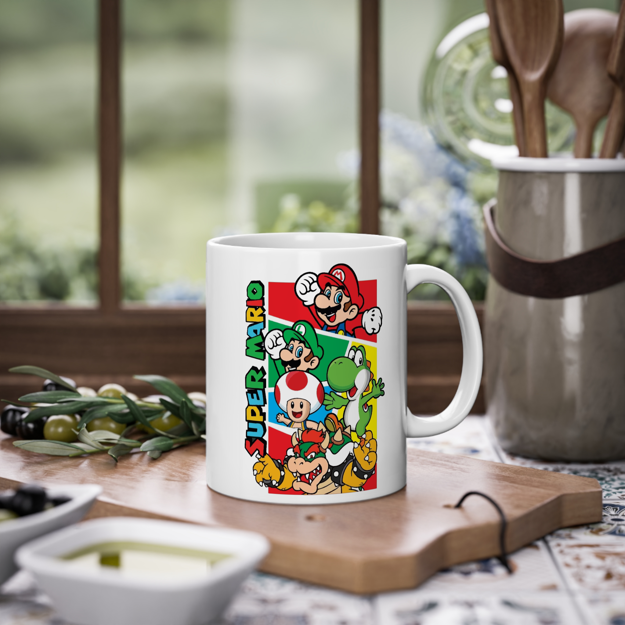 ماگ سرامیک طرح گیم سوپر ماریوزمینه ۱1