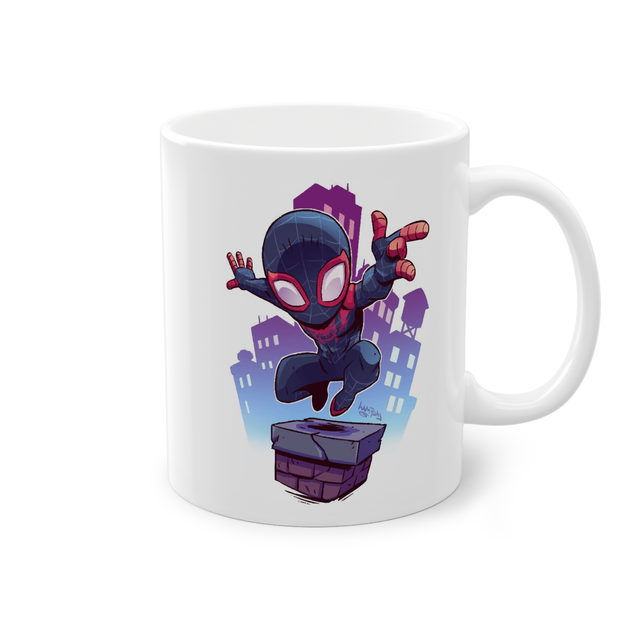 ماگ سرامیکی طرح کارتونی اسپایدرمننمای راست3