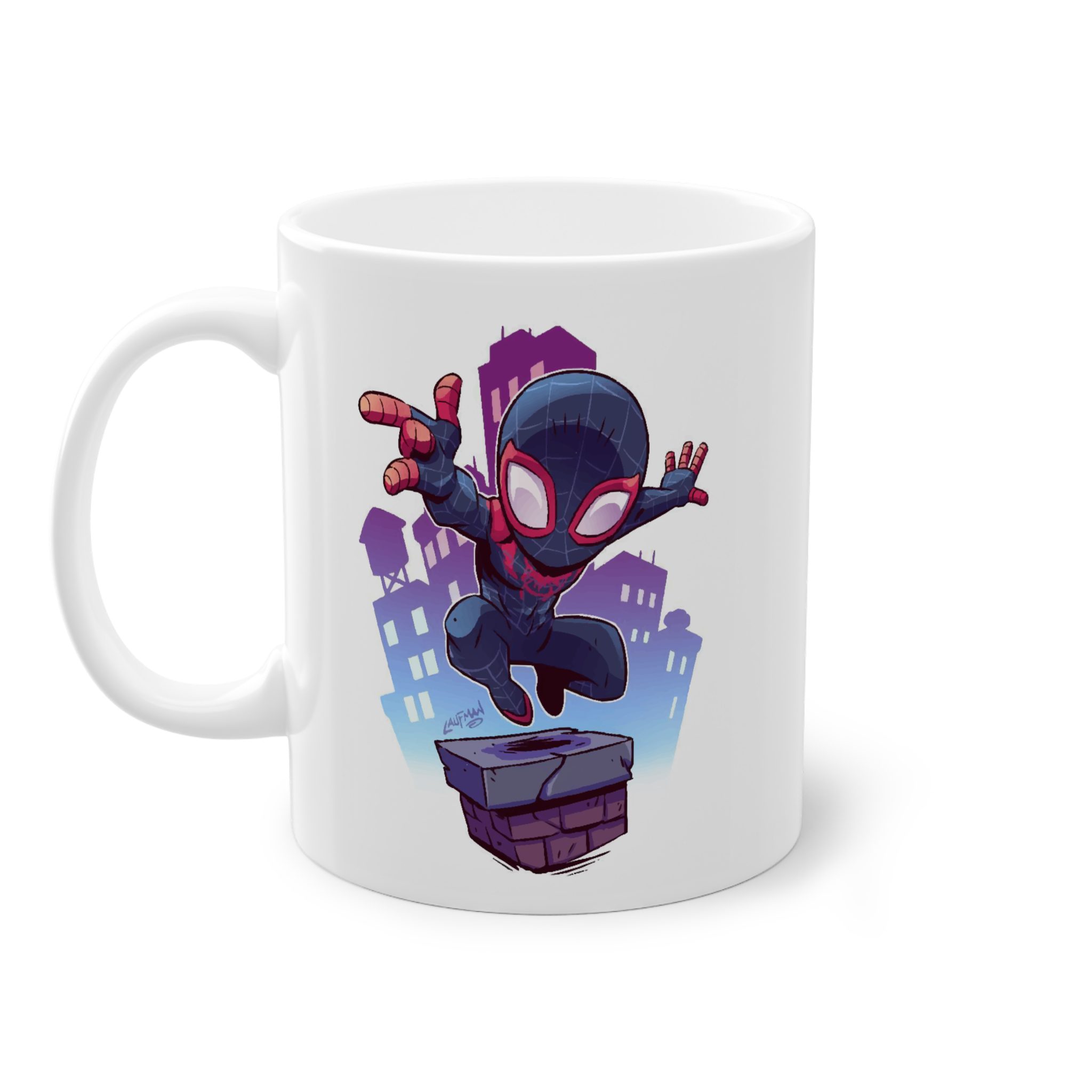 ماگ سرامیکی طرح کارتونی اسپایدرمننمای چپ4