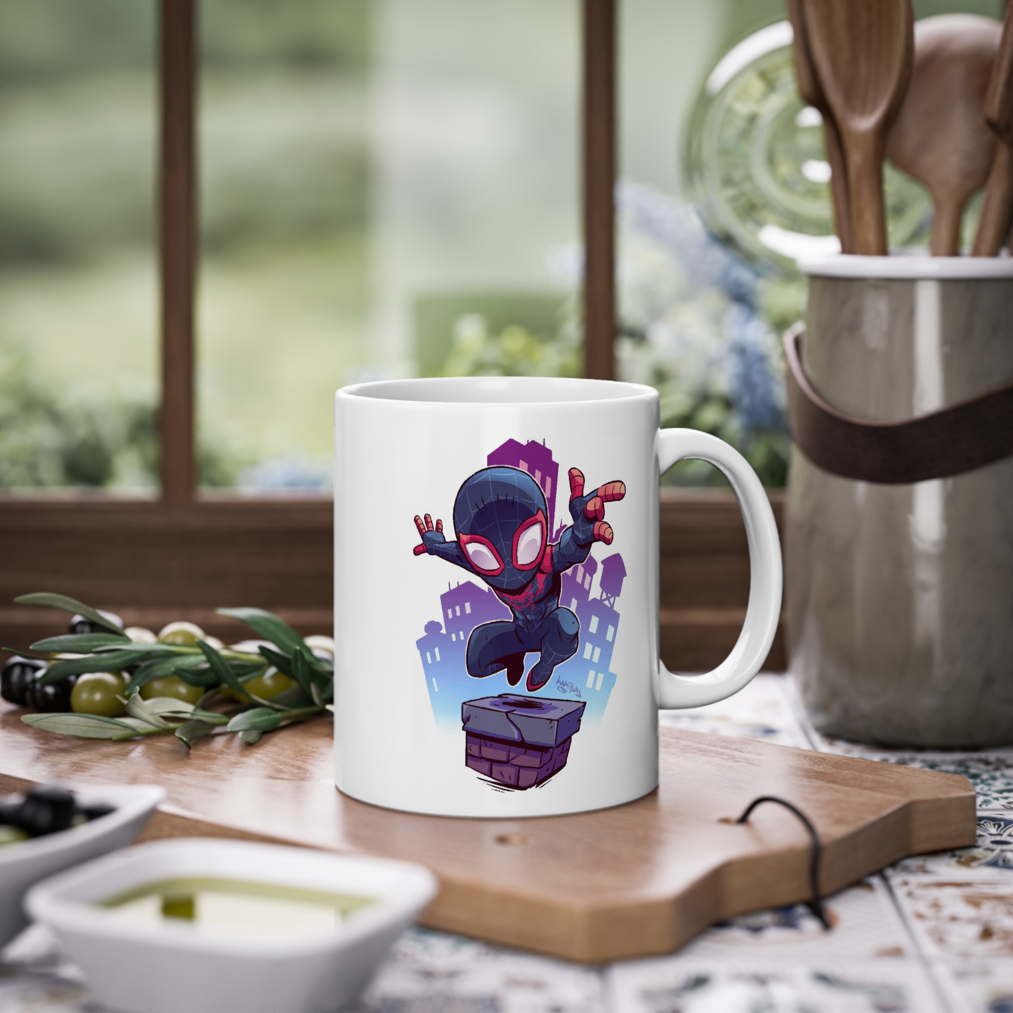 ماگ سرامیکی طرح کارتونی اسپایدرمنزمینه ۱1