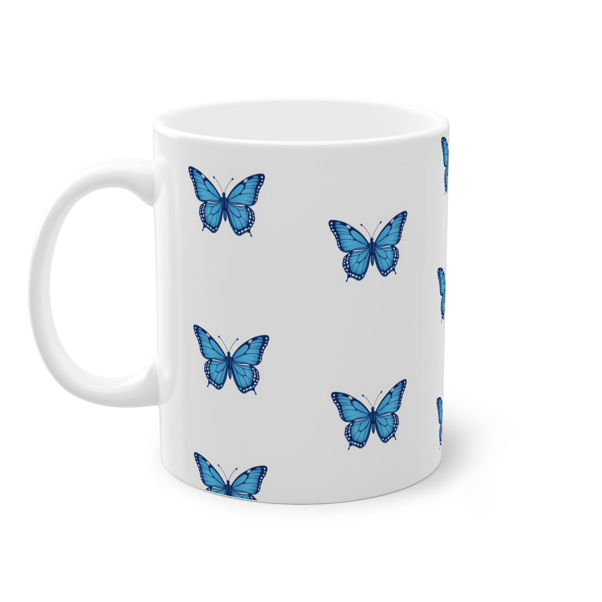 Blue butterfly glassنمای چپ