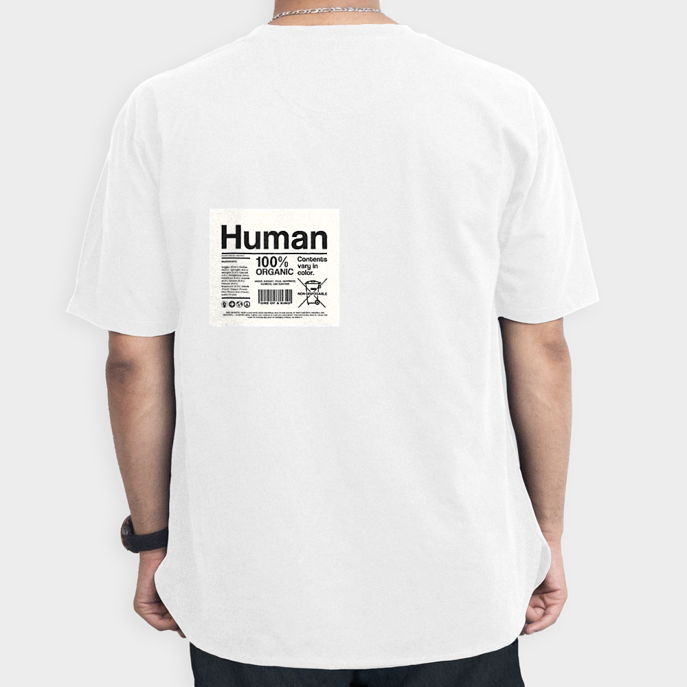 human tshirtنمای پشت ۱ - رنگ مشکی4