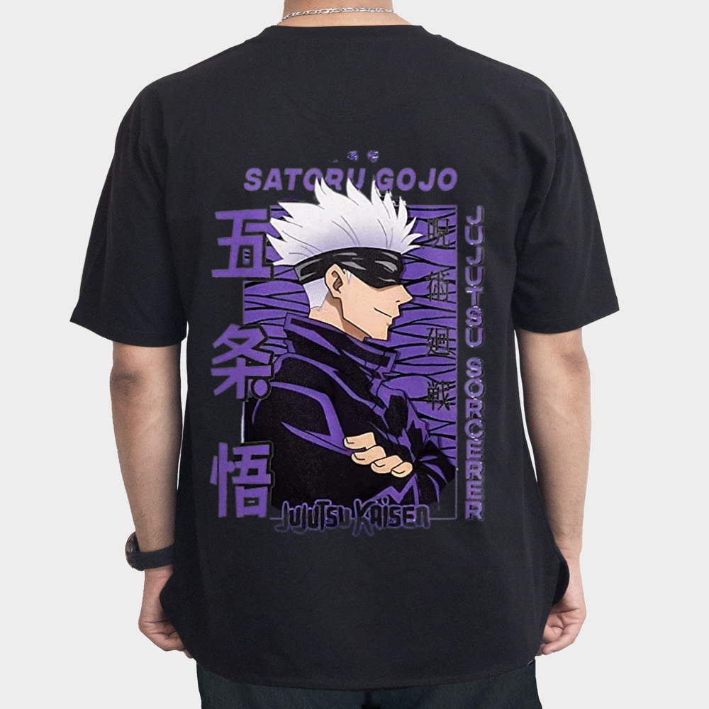 تیشرت طرح جوجوتسونمای پشت ۱ - رنگ مشکی0