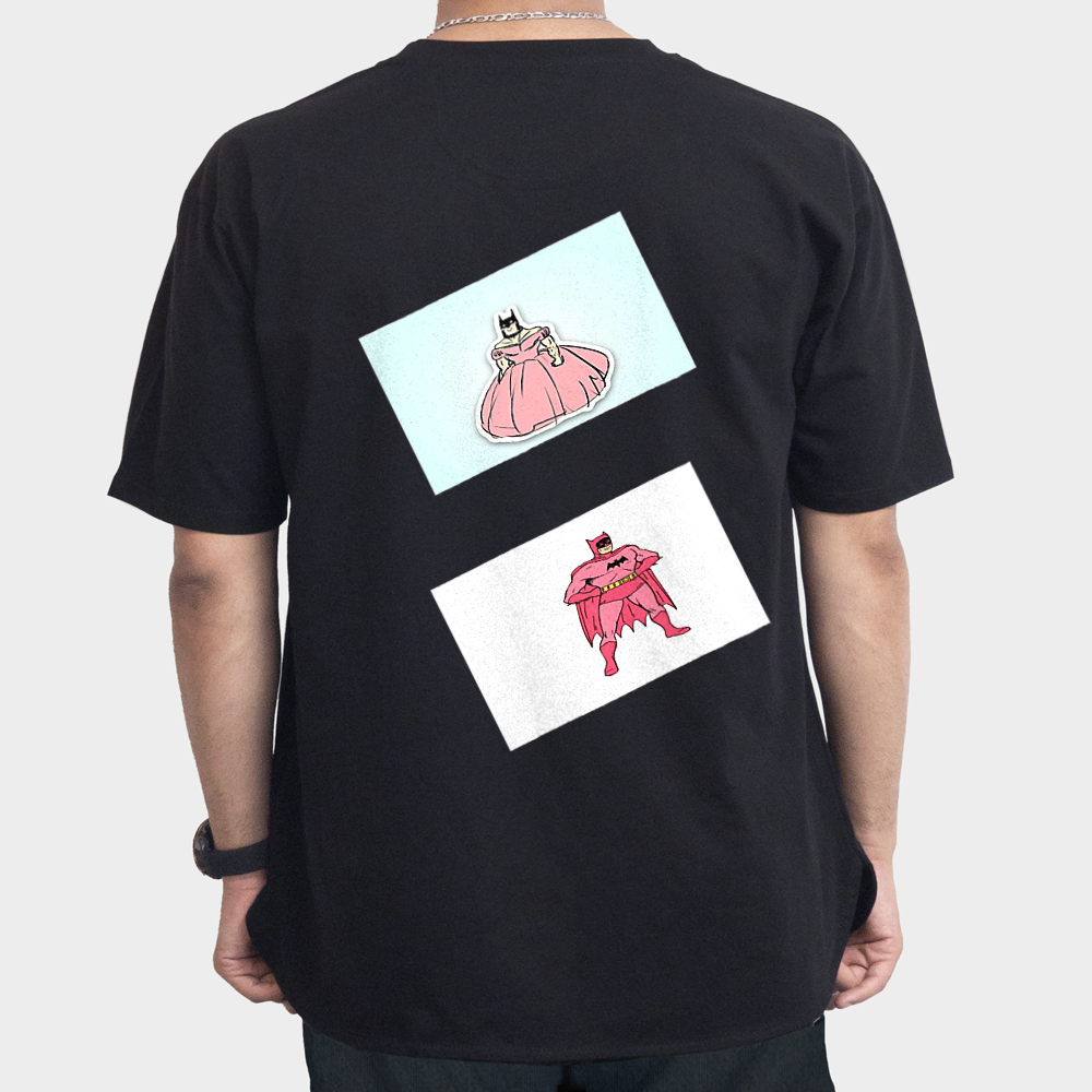 تیشرت بتمنی😊🦇نمای پشت ۱ - رنگ مشکی4