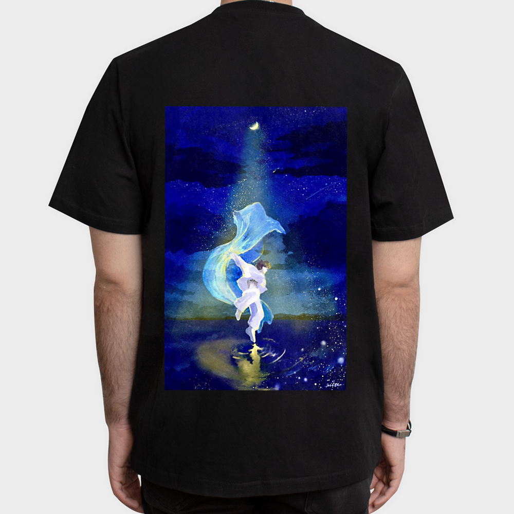 تیشرت طرح بی تی اسنمای پشت - رنگ مشکی7