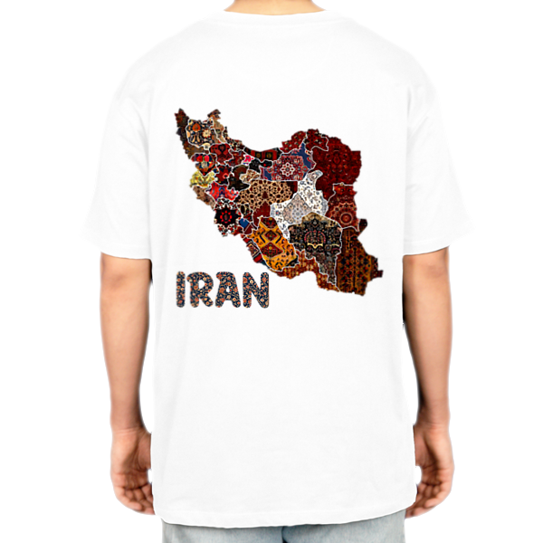 تیشرت ایراننمای پشت - رنگ سفید2