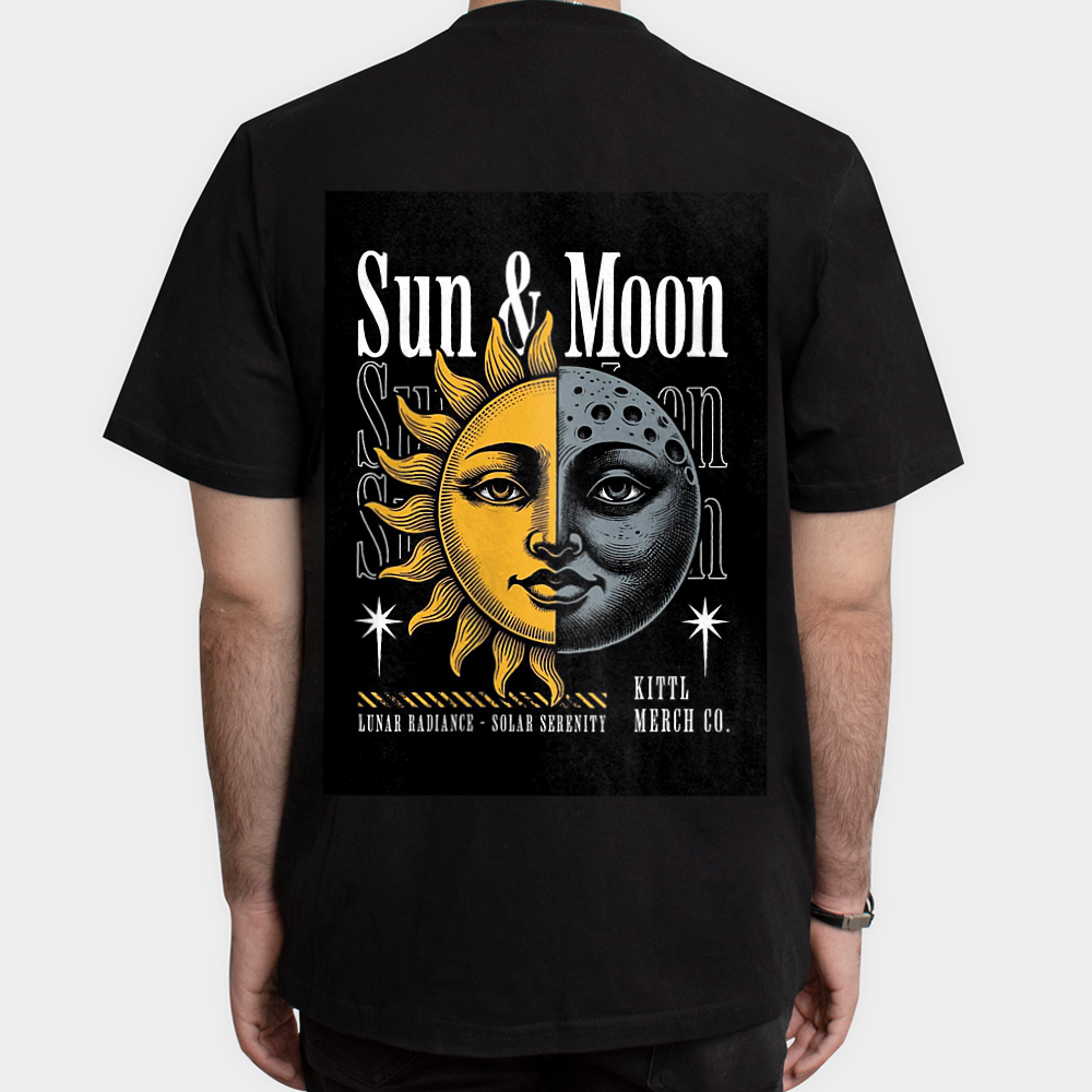 Sun and moonنمای پشت - رنگ مشکی