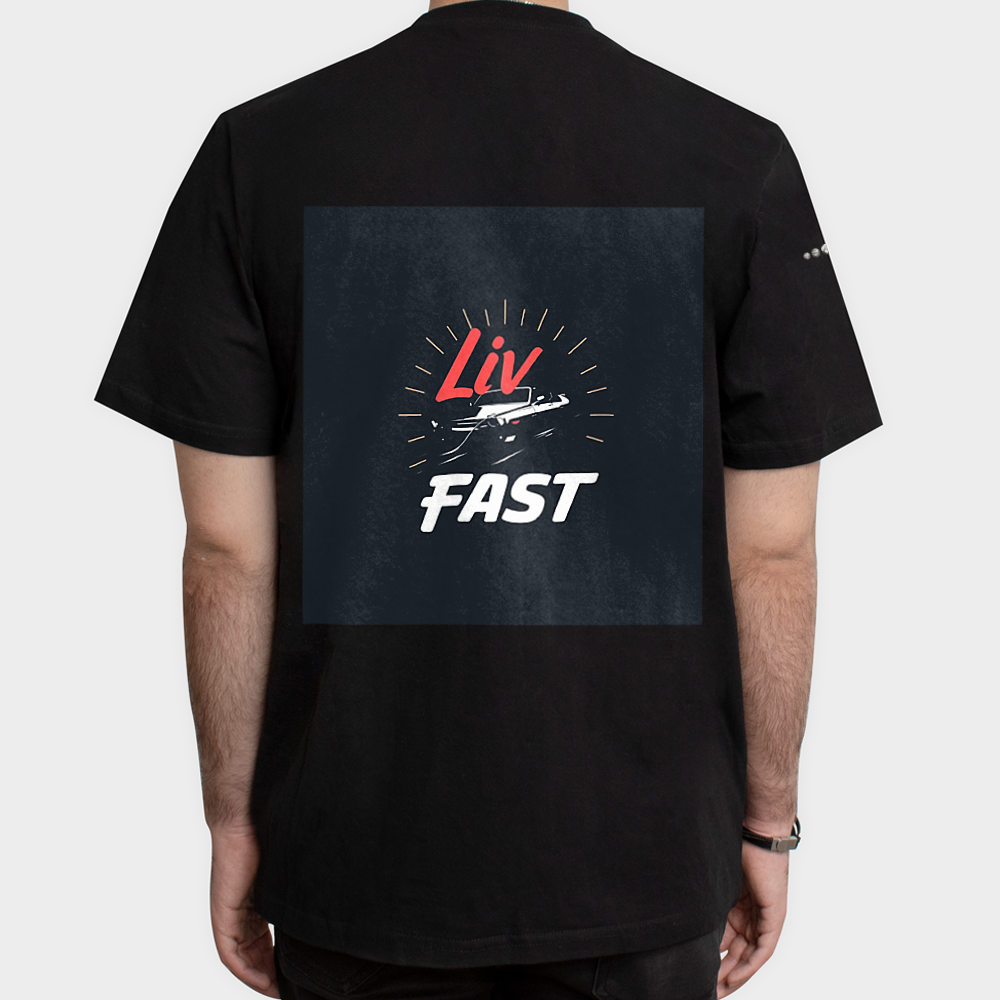 Live fast Aنمای پشت - رنگ مشکی5