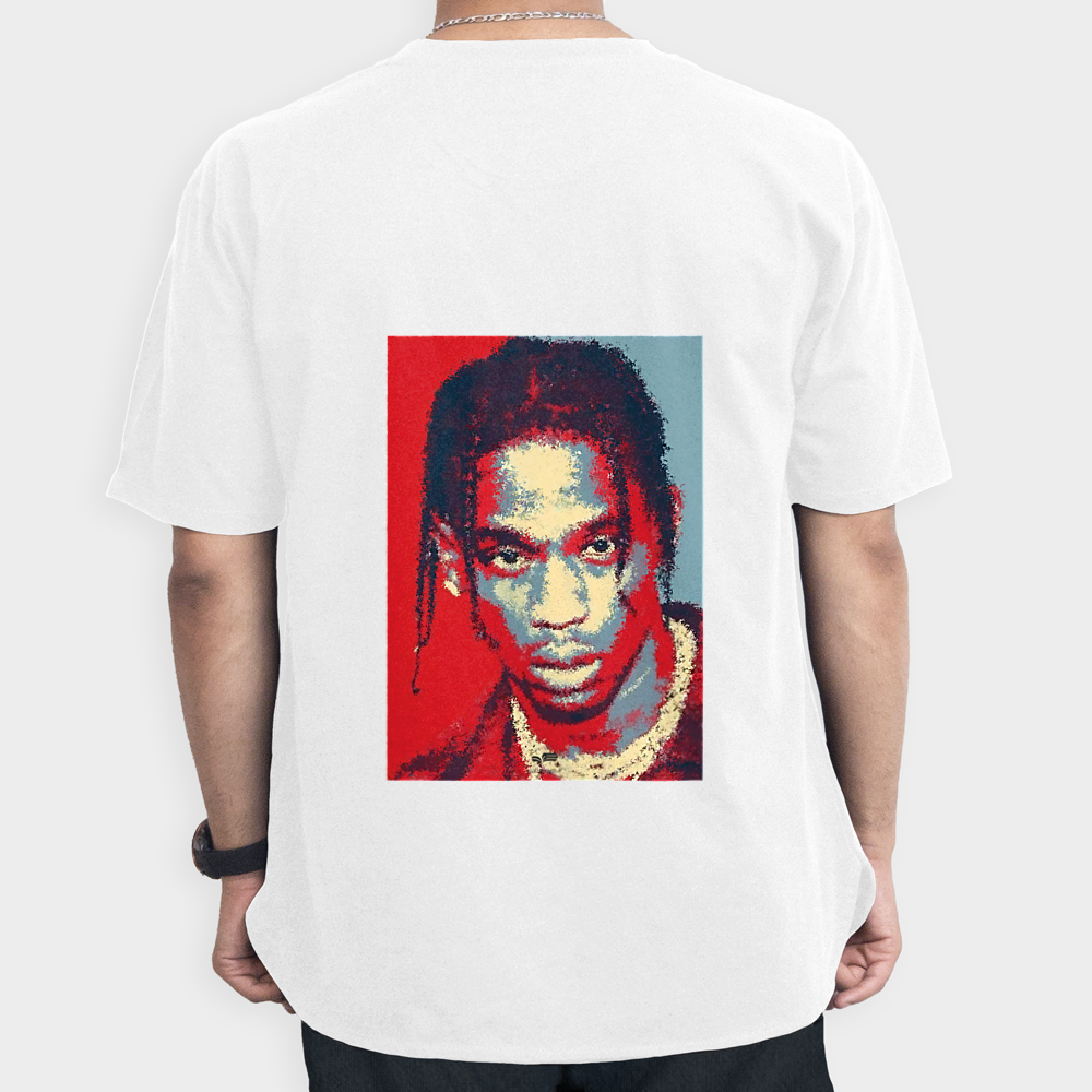 Travis Scott تی شرتنمای پشت ۱ - رنگ مشکی4