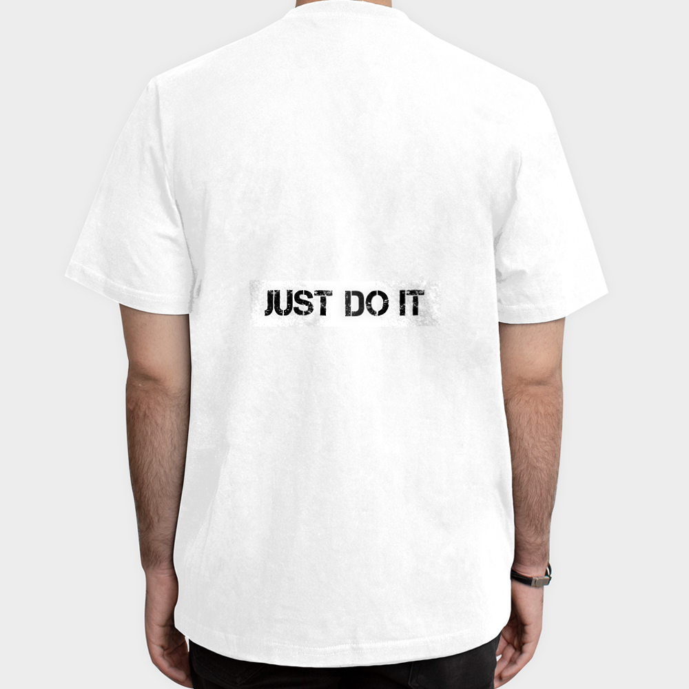 تیشرت طرح just do it طراحی جدیدنمای پشت - رنگ سفید5