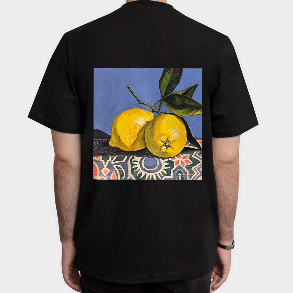 lemon tshirtنمای پشت - رنگ مشکی