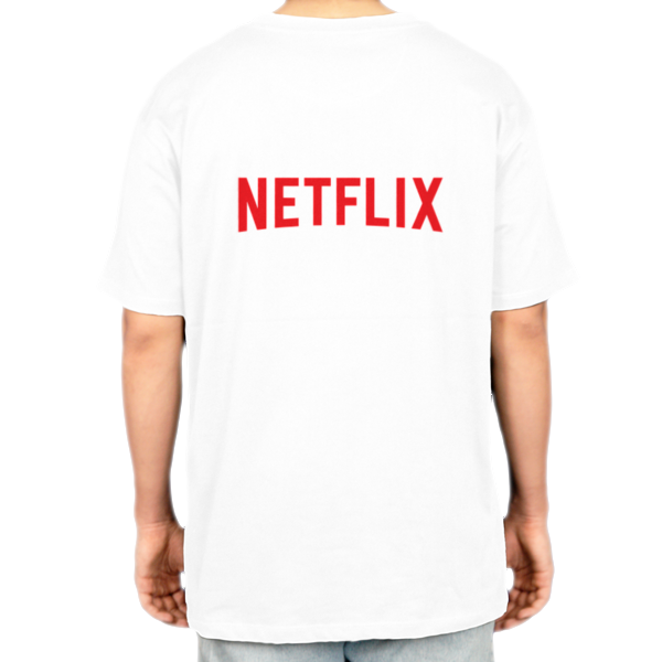 تیشرت طرح Netflixنمای پشت - رنگ سفید2