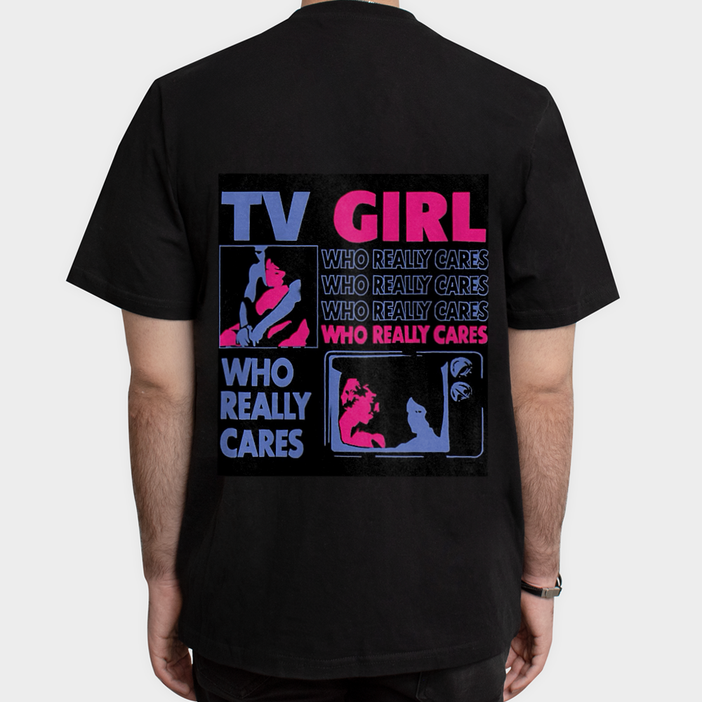 تیشرت طرح tv girlنمای پشت - رنگ مشکی5
