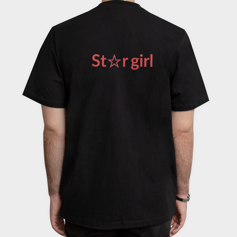 تیشرت star girlنمای پشت - رنگ مشکی