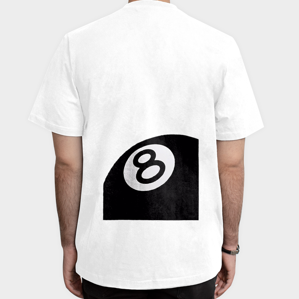 8 ball , توپ بیلیاردنمای پشت - رنگ سفید5