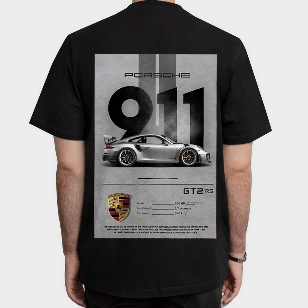 Porsche 911نمای پشت - رنگ مشکی5