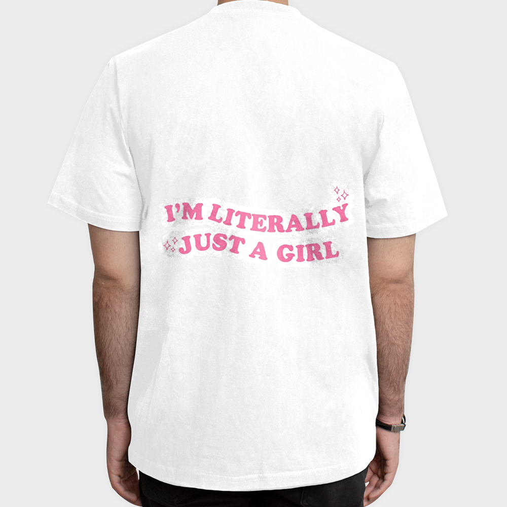 تیشرت I’m just a girlنمای پشت - رنگ سفید5