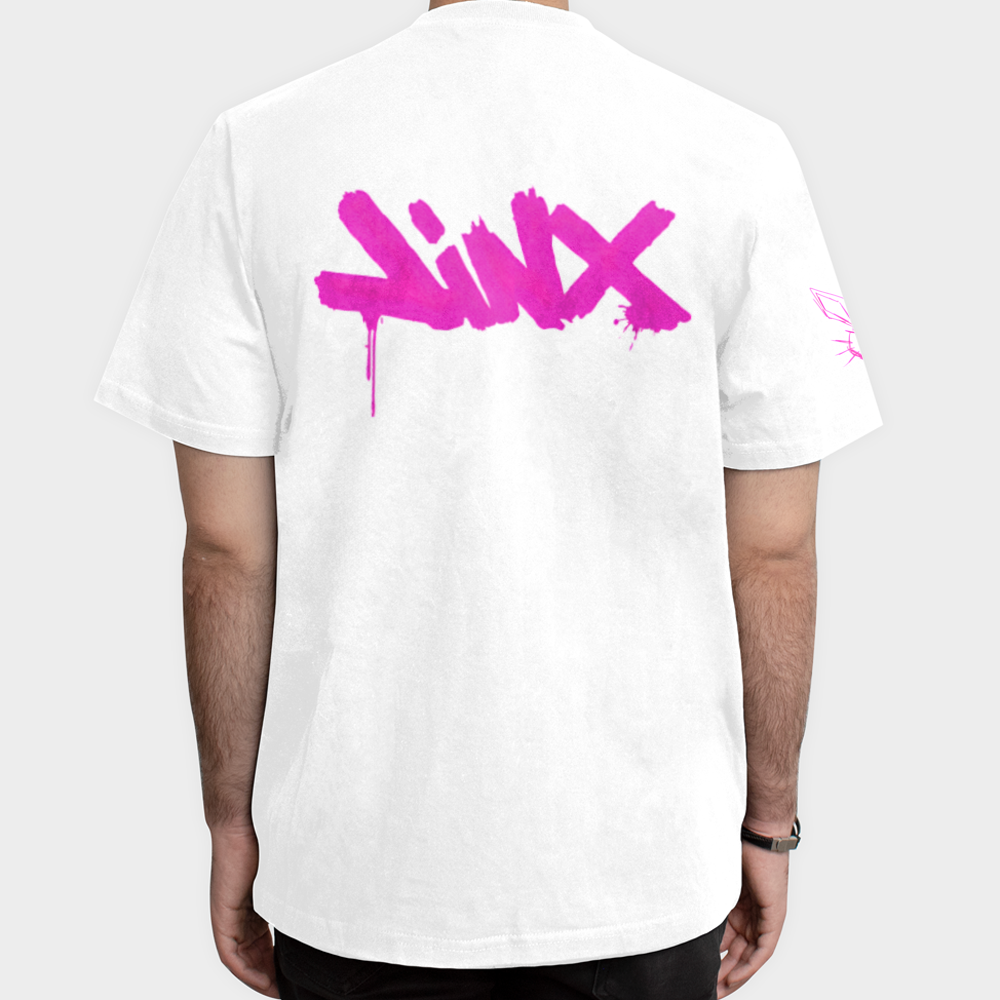 تیشرت Jinxنمای پشت - رنگ سفید5