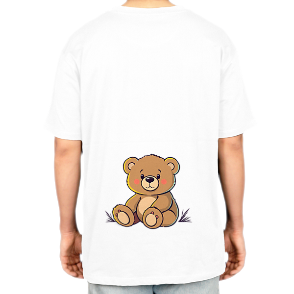 تیشرت تدی Teddyنمای پشت - رنگ سفید2