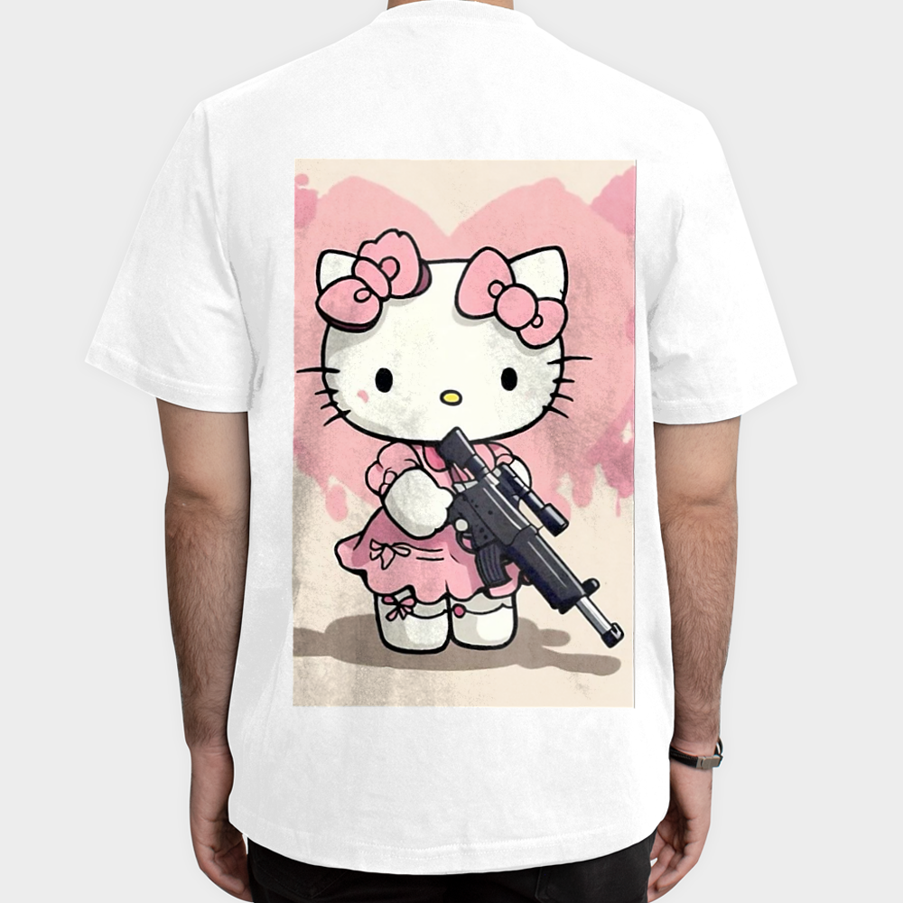تیشرت hello kittyنمای پشت - رنگ سفید5