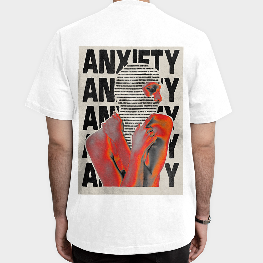 Embrace Anxiety✨️نمای پشت - رنگ سفید