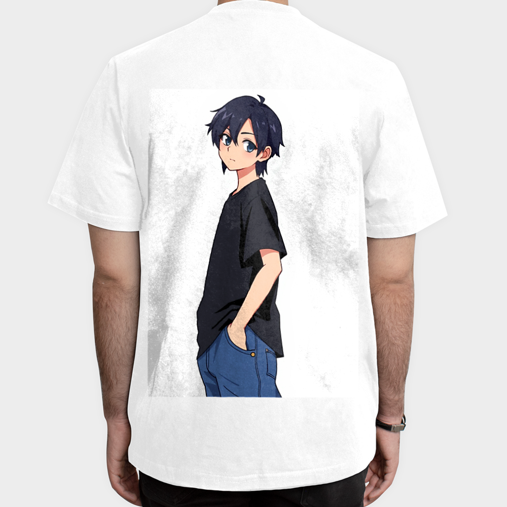 Anime t-shirtنمای پشت - رنگ سفید5