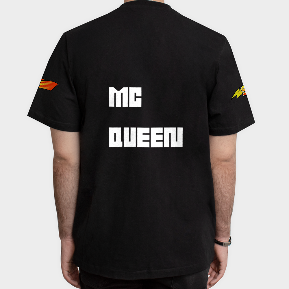 تیشرت Mc Queenنمای پشت - رنگ مشکی5
