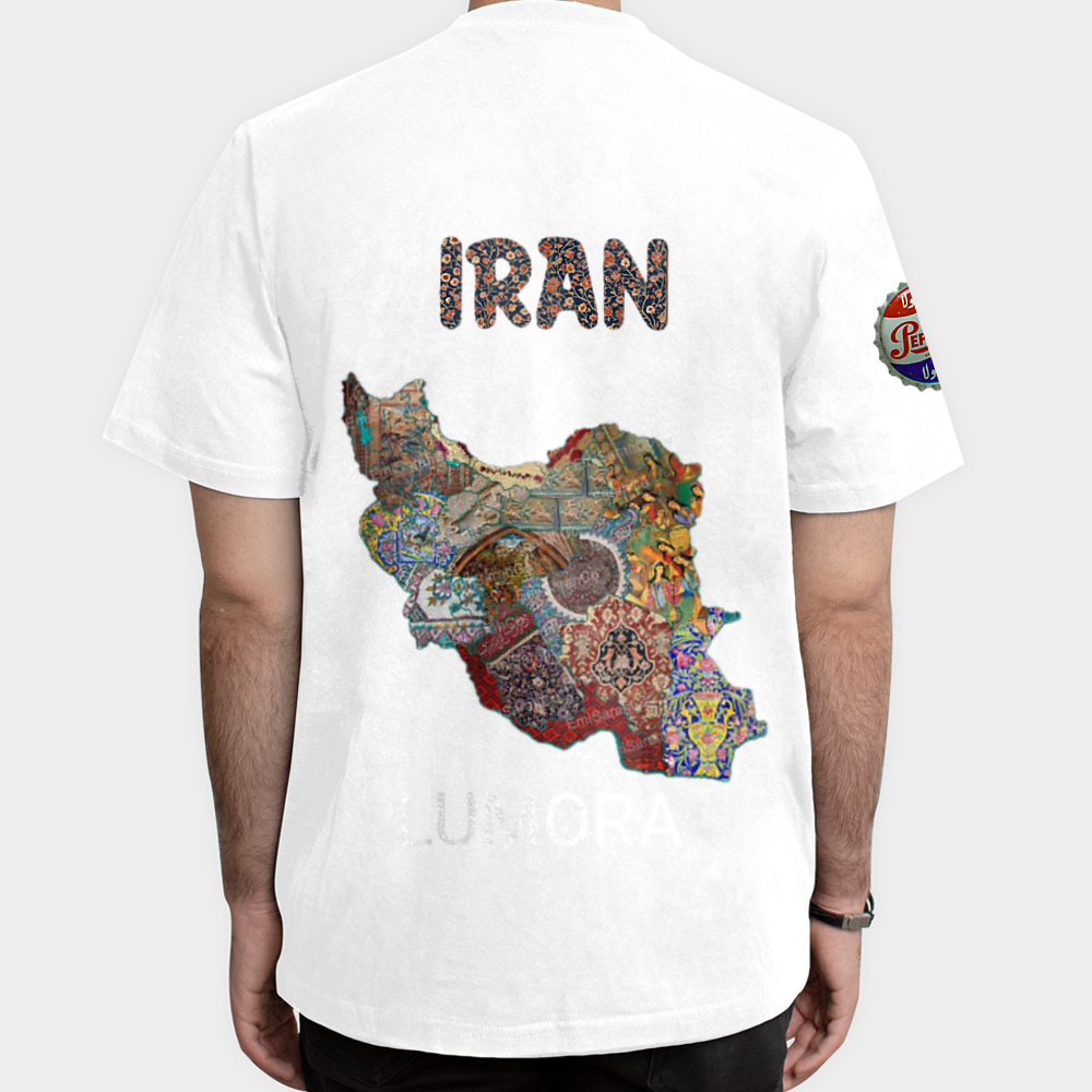 تیشرت طرح ده 60نمای پشت - رنگ سفید5