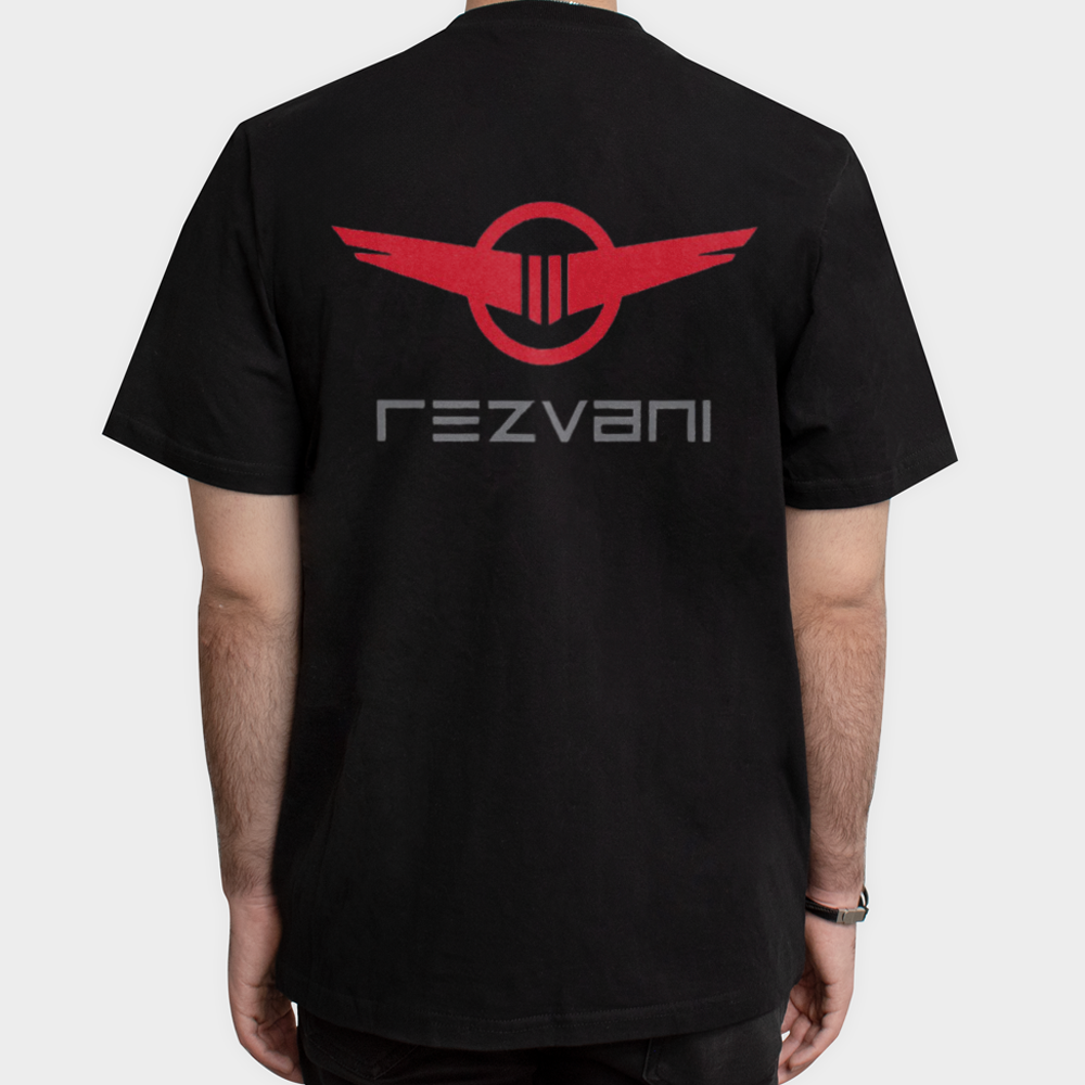 تیشرت Rezvani Motorsنمای پشت - رنگ مشکی