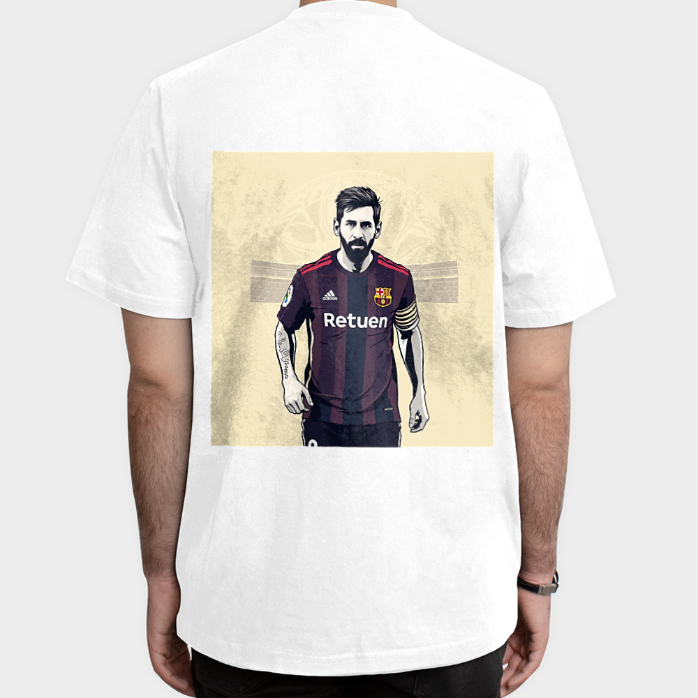 MESSI مسینمای پشت - رنگ سفید5