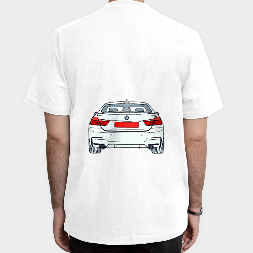 T_shirt BMWنمای پشت - رنگ سفید5