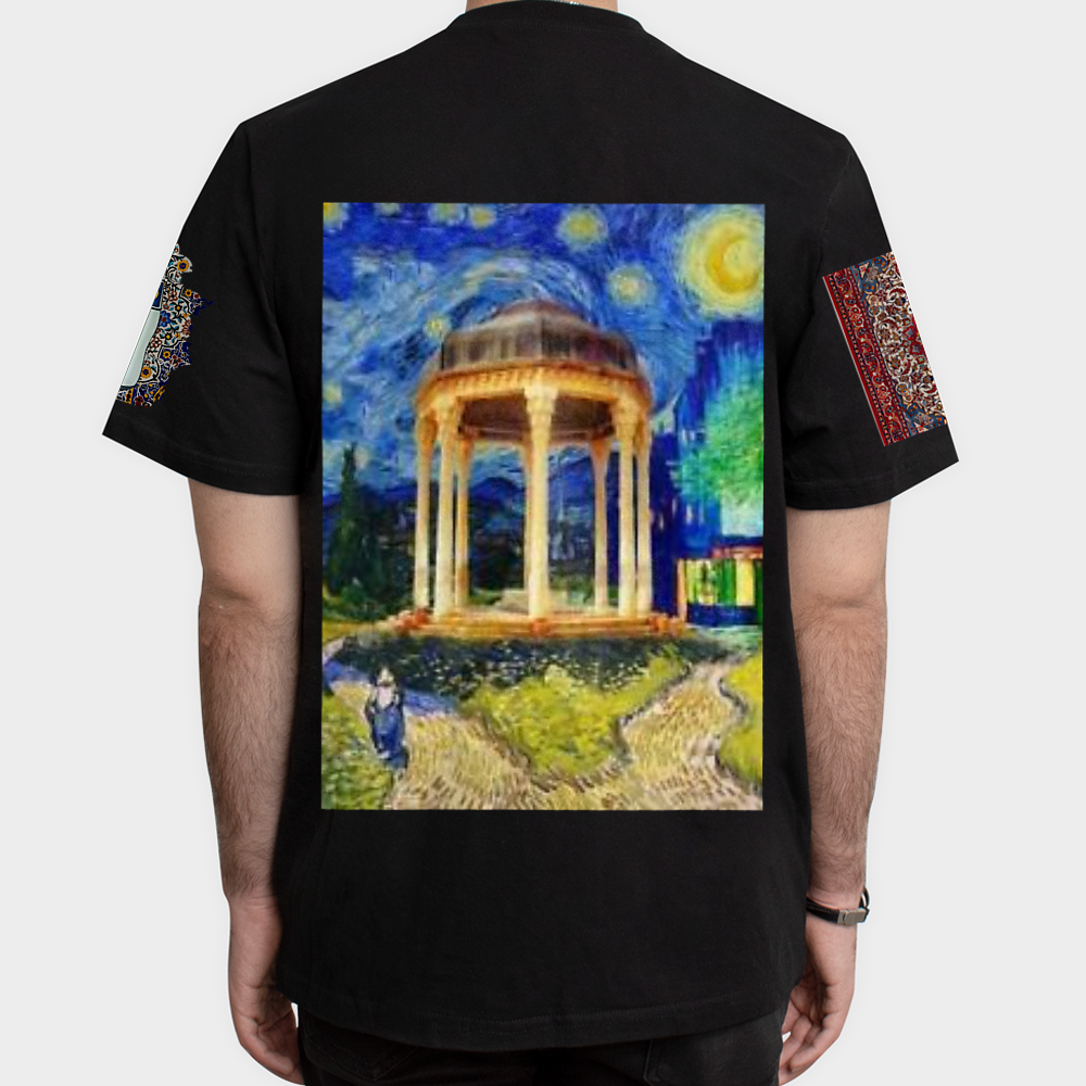 تیشرت آریایینمای پشت - رنگ مشکی5