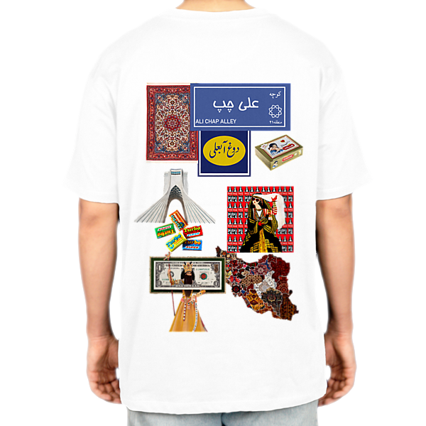 تیشرت آبعلینمای پشت - رنگ سفید2