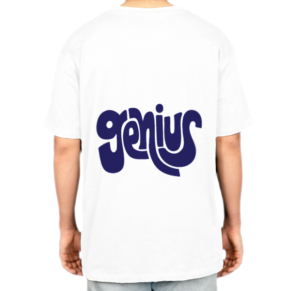 تیشرت geniusنمای پشت - رنگ سفید2