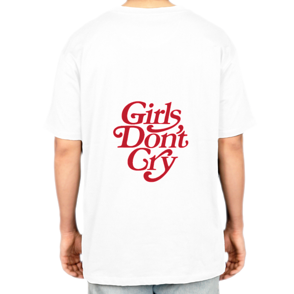 تیشرت girls dont cryنمای پشت - رنگ سفید2