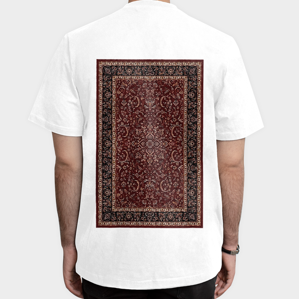 تیشرت carpetنمای پشت - رنگ سفید