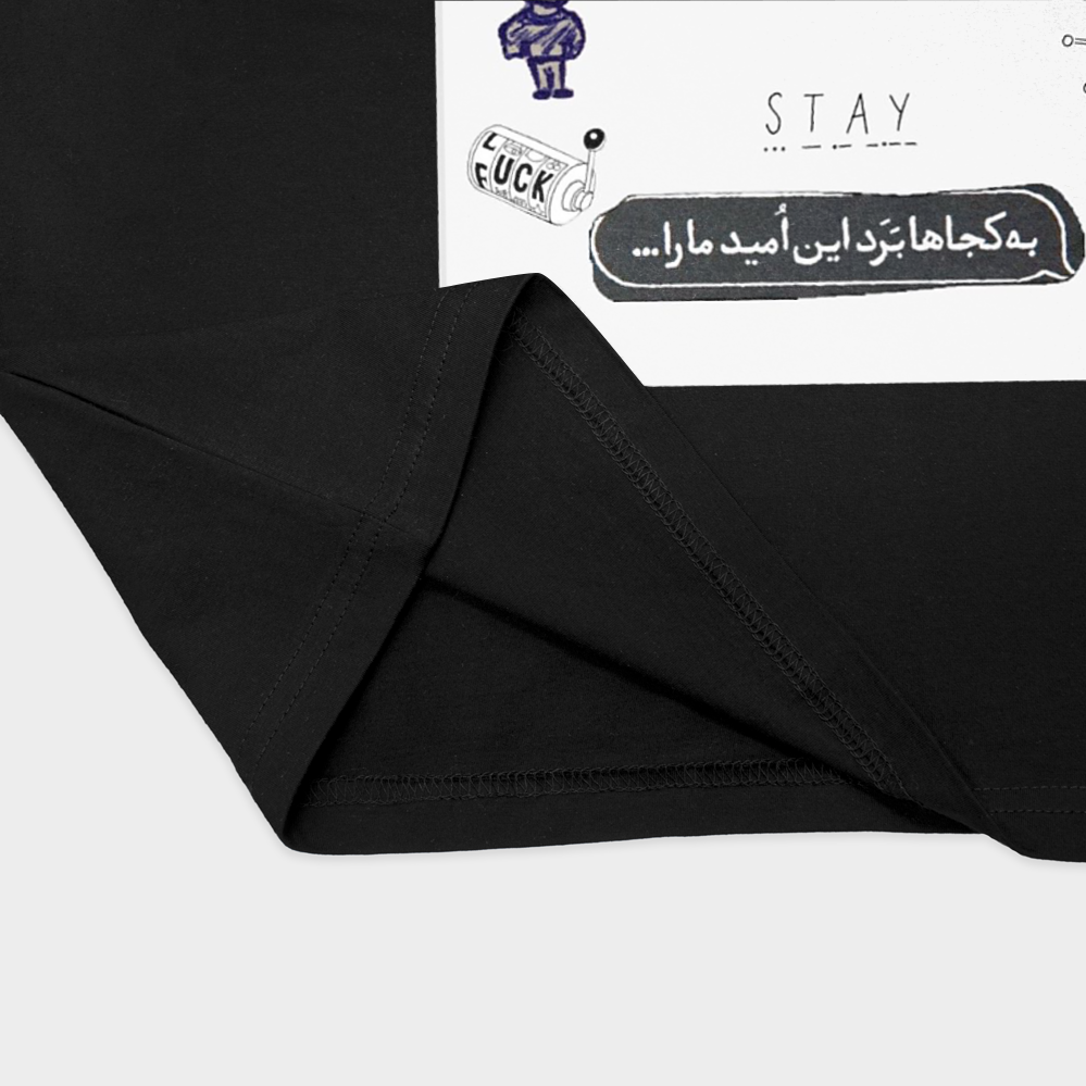 تیشرت هدفنمای نزدیک پایین لباس - رنگ مشکی3