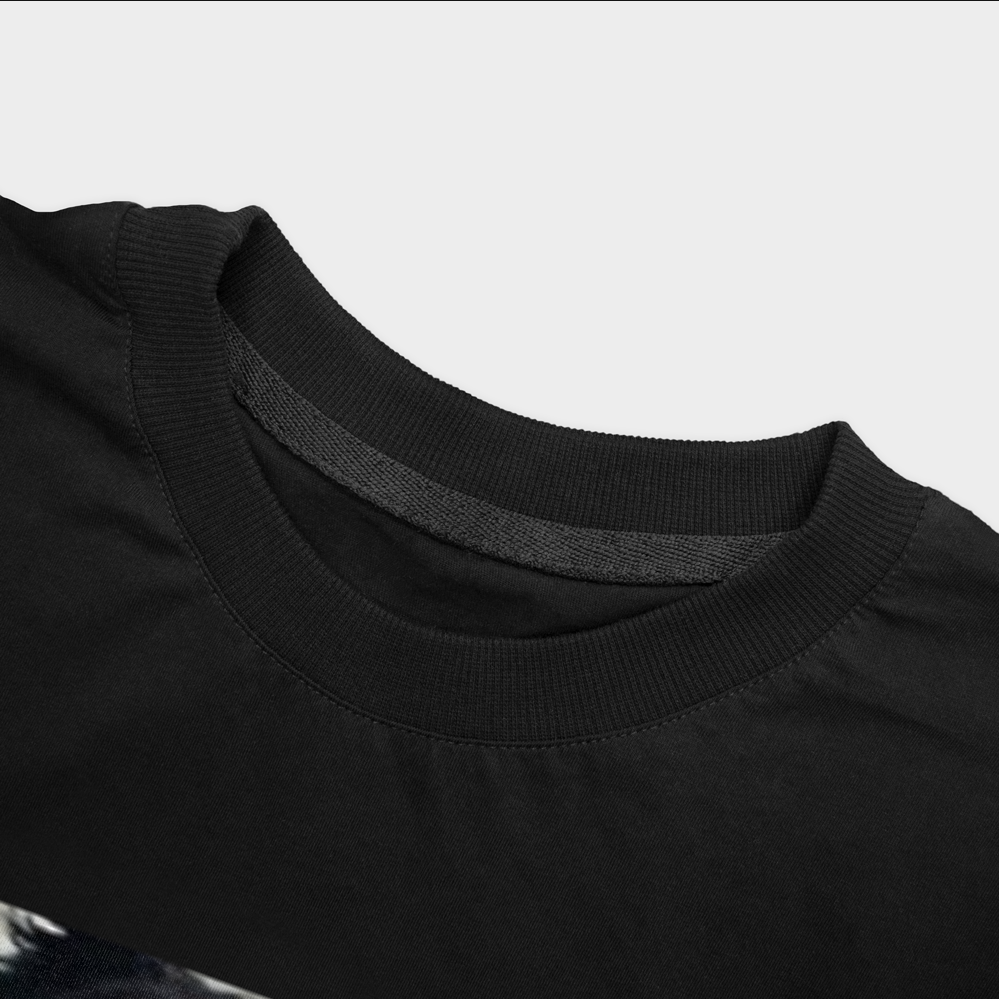 Grill T-Shirtنمای نزدیک یقه - رنگ مشکی4