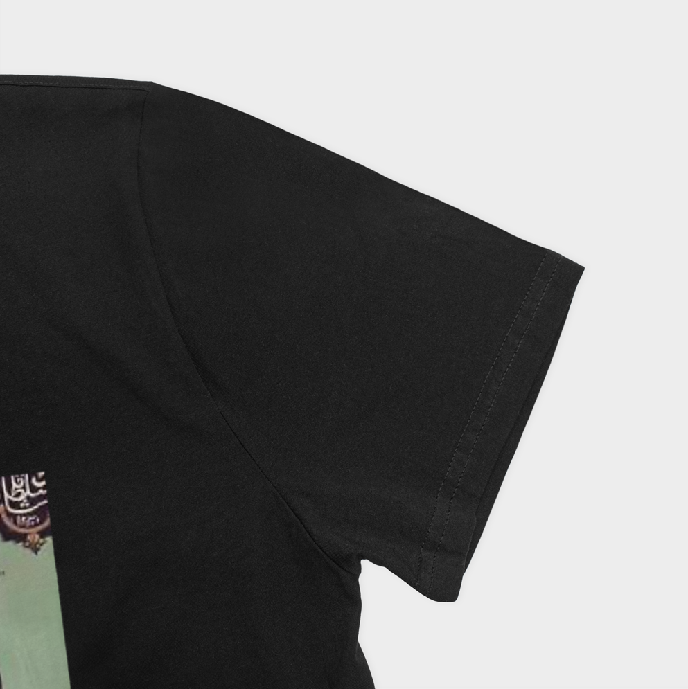 تیشرت فانزینمای نزدیک آستین چپ - رنگ مشکی2