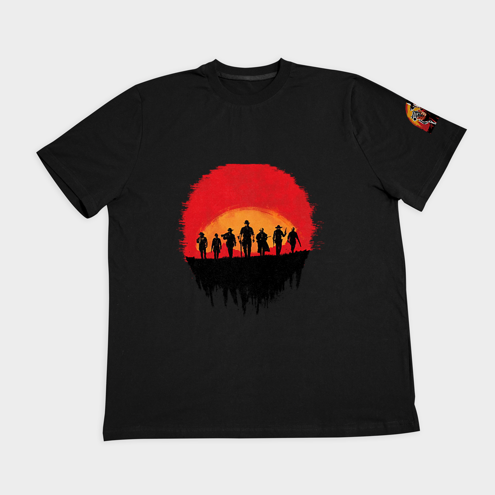 تیشرت طرح red deadنمای روبرو ۲ - رنگ مشکی1