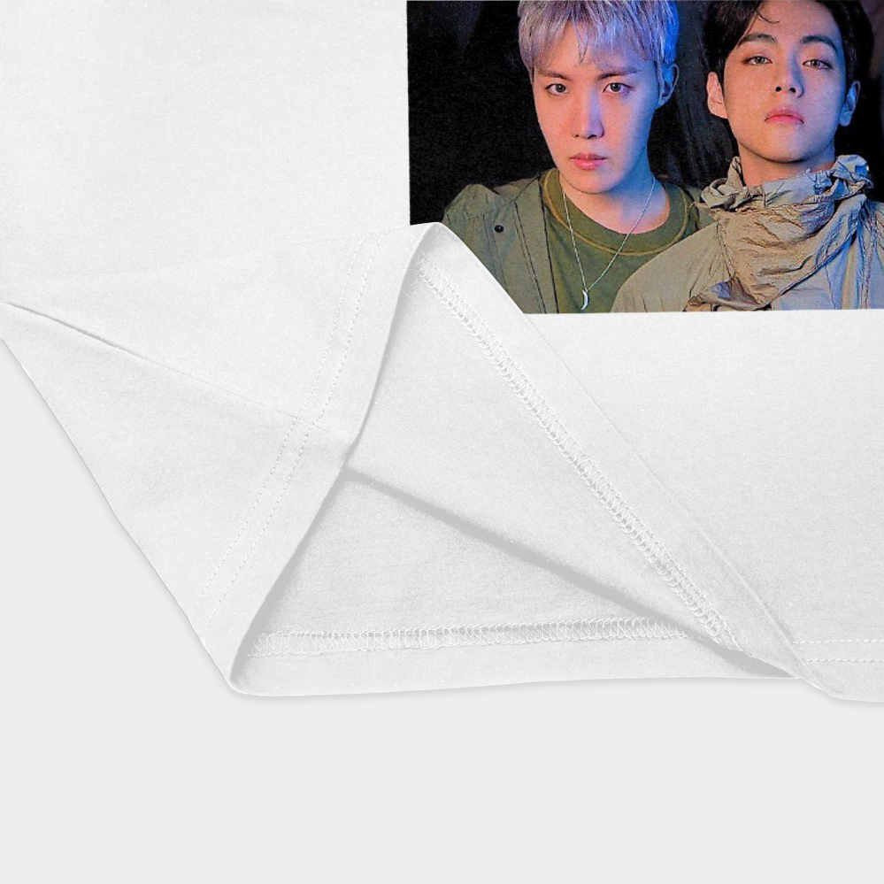 تیشرت بی تی اسنمای نزدیک پایین لباس - رنگ سفید4