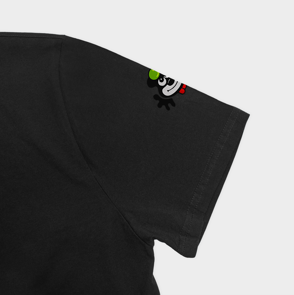 تیشرتنمای نزدیک آستین چپ - رنگ مشکی2